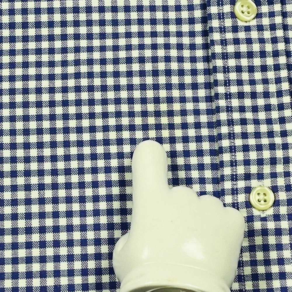 Polo Ralph Lauren Button Down Shirt Mens XXL Purple Gingham Check Preppy *Flaw